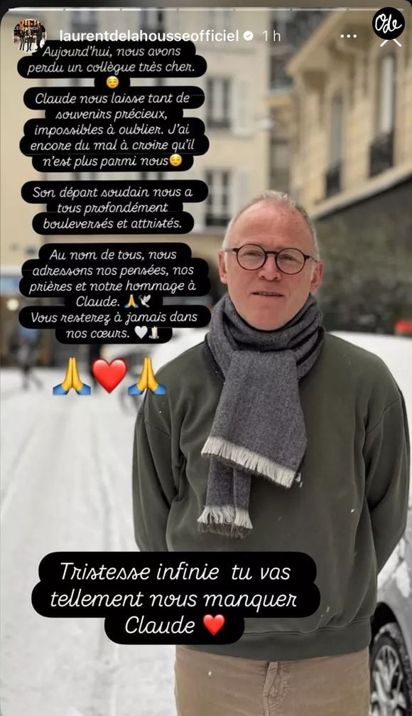 Laurent Delahousse a rendu un bel hommage à un homme qui comptait pour lui. Capture d'écran Instagram