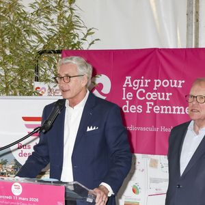 Thierry Drilhon lors de l'inauguration du "Bus du coeur des femmes" à Argenteuil de l'association "Agir pour le coeur de femmes" avec le soutien de la Fondation Marc Ladreit de Lacharrière le 11 mars 2026.
© Jack Tribeca / Bestimage