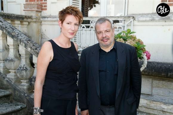 Natacha Polony et son mari Périco Légasse - La 20ème édition de "La Forêt des livres" à Chanceaux-près-Loches, le 30 août 2015.
