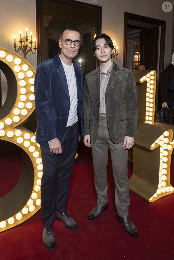 Jean-Marc Mansvelt, PDG de Berluti, Lee Jun-ho - Photocall pour les 130 ans de Berluti lors de la fashion week à Paris le 22 janvier 2025. © Olivier Borde /Bestimage