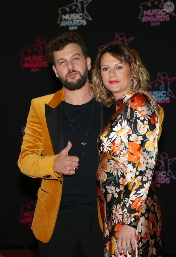 Claudio Capéo et sa compagne Aurélie Willgallis - 21ème édition des NRJ Music Awards au Palais des festivals à Cannes le 9 novembre 2019. © Dominique Jacovides/Bestimage