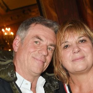 Semi-exclusif - Bruno Gaccio et Michèle Bernier - People à la générale du woman show "Vive Demain !" de Michèle Bernier au théâtre des Variétés à Paris le 28 janvier 2019. © Coadic Guirec/Bestimage