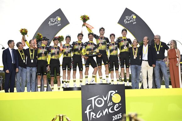 Etape 21 de la 112ème édition du Tour de France, le 24 juillet 2025. PARIS CHAMPS-ELYSEES, FRANCE - JULY 27 : Vingegaard Jonas (DEN) of Team Visma 
Photo News/Psnewz/Bestimage
