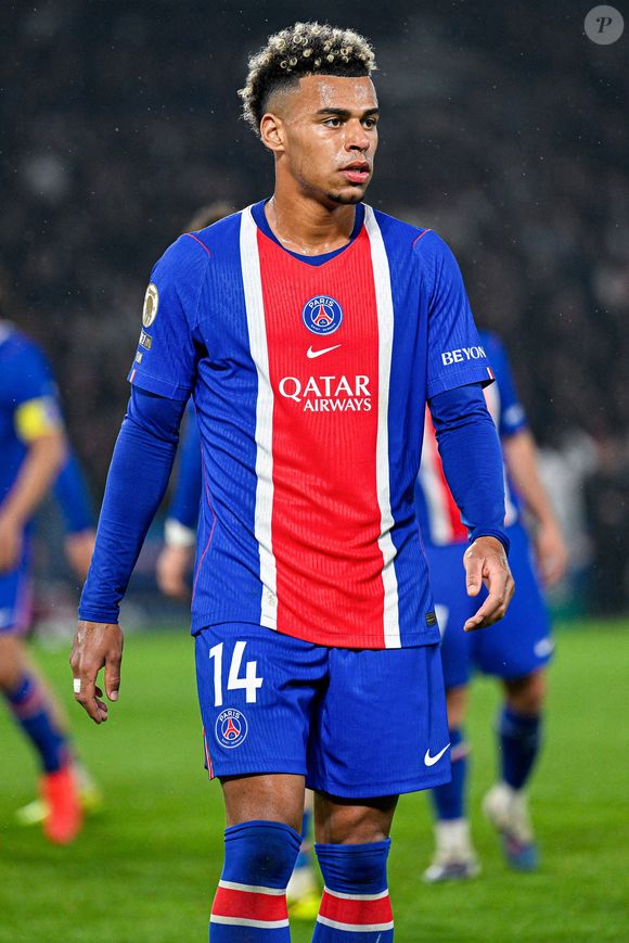 Desire Doue lors du match de football de Ligue 1 entre le Paris Saint-Germain PSG et le Stade Brestois 29 de Brest le 10 mai 2026 au stade du Parc des Princes à Paris, France. Photo by Victor Joly/ABACAPRESS.COM