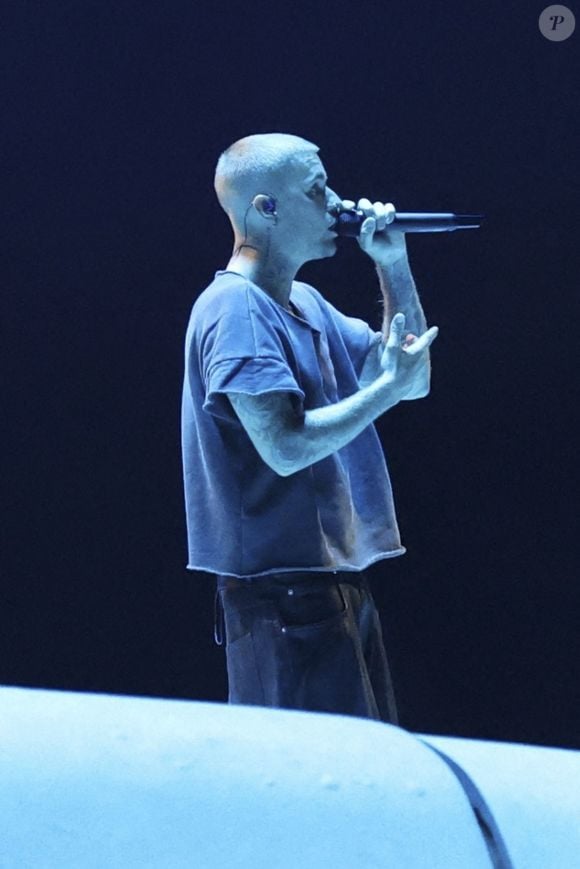 Justin Bieber le deuxième jour du premier week-end du 2026 Coachella Valley Music and Arts Festival à Indio, en Californie. Le 11 avril 2026. © Backgrid USA / Bestimage