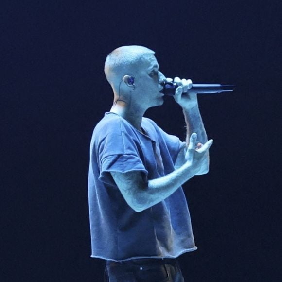 Justin Bieber le deuxième jour du premier week-end du 2026 Coachella Valley Music and Arts Festival à Indio, en Californie. Le 11 avril 2026. © Backgrid USA / Bestimage