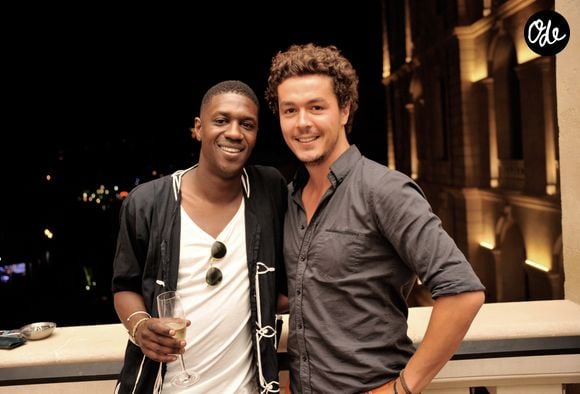 Les comédiens de la série "Plus Belle la Vie",  David Baiot et Jérémie Poppe posent à l'hôtel Intercontinental de Marseille le 14 juillet 2013. © Veeren / Bestimage