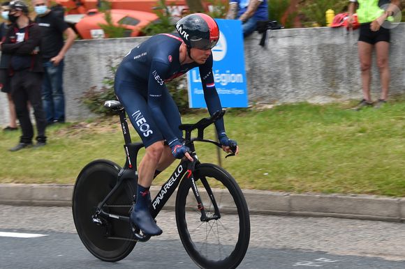 Dylan Van Baarle (Ineos Grenadiers) -  Critérium du Dauphiné en contre la montre individuel à Saint-Victor sur Loire le 2 juin 2021.
© Frédéric Chambert / Panoramic / Bestimage