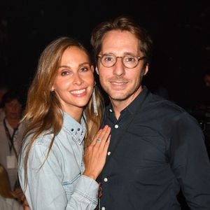 Ophelie Meunier et son mari Mathieu Vergne - Front Row du défilé Etam Live Show 2023 au Palace à Paris le 26 septembre 2023.

© Veeren / Bestimage