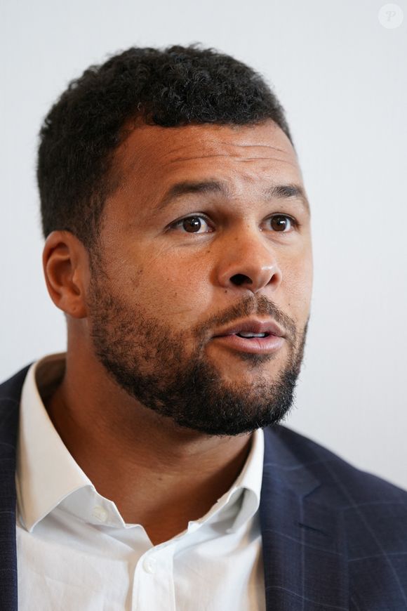Jo-Wilfried Tsonga, Parrain de la Team BNP Paribas Jeunes Talents lors de la conference de presse Team BNP Paribas Jeunes Talents lors des Internationaux de France de Tennis de Roland Garros, à Paris, France, le 28 mai 2022. © Lia Mancini/Panoramic/Bestimage