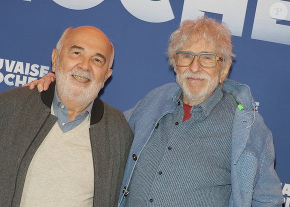 Gérard Jugnot et Pierre Richard - Avant-première du film "Mauvaise pioche" au Publicis Cinémas à Paris le 23 mars 2026. © Coadic Guirec/Bestimage
