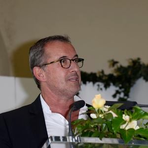 Exclusif -  de la rose "Christophe Dechavanne" au Parc de Bagatelle à Paris le 16 juin 2016.
COADIC GUIREC / BESTIMAGE