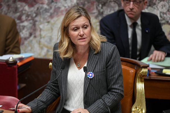 Yael Braun Pivet  - Assemblee nationale Questions au gouvernement - Séance de questions au gouvernement à l'assemblée nationale à Paris, France, le 5 novembre 2024. © Lionel Urman/Bestimage