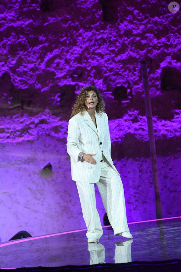 Exclusif - Nawell Madani lors de la soirée du grand gala du "Marrakech du Rire 2022" pour la 10ème édition au palais El Badiî à Marrakech, Maroc, le 18 juin 2022. © Rachid Bellak/Bestimage