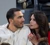 Samir Boitard et Louise Monot dans les tribunes pour la session de nuit pendant les  Internationaux de France à Roland-Garros à Paris, France. Photo by Nasser Berzane/ABACAPRESS.COM