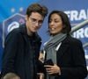 Elle partage la vie du musicien Pierre Guénard.
Leïla Kaddour et son compagnon Pierre Guénard dans les tribunes lors du match de qualification pour l'Euro2020  "France - Turquie (1-1)" au Stade de France. Saint-Denis, le 14 octobre 2019. © Cyril Moreau/Bestimage