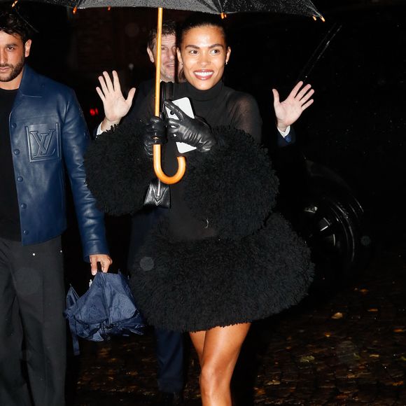 Tina Kunakey - Personnalités à l'anniversaire de Rosalia à l'Hôtel Particulier à Paris en marge de la fashion week (PFW) le 25 septembre 2024. Elle fête ses 32 ans en marge de la fashion week.

© Christophe Clovis / Bestimage