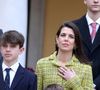 Bien qu'elle comprenne la difficulté de gérer cet usage pour les parents, elle a su imposer une limite claire.

Pierre Casiraghi, Raphaël Elmaleh,  Balthazar Rassam - La famille princière monégasque dans la cour d'honneur du palais lors de la la fête nationale à Monaco le 19 novembre 2025. © Dominique Jacovides - Bruno Bebert / Bestimage