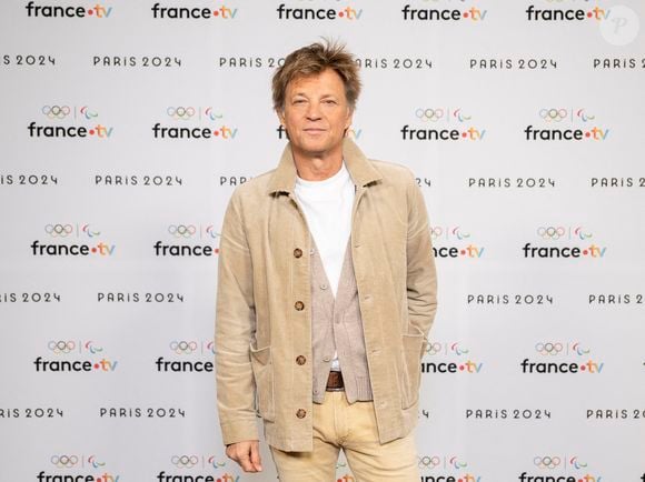 Laurent Delahousse lors de la présentation des journalistes et chroniqueurs de France Télévisions pour les Jeux Olympiques 2024 au musée de l'Homme à Paris, le 11 juin 2024. Pierre Perusseau / Bestimage