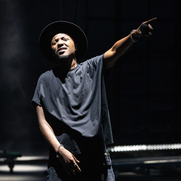 Le chanteur Soprano en concert lors du Festival de Carcassonne, le 17 juillet 2019.
Photo : Frédéric Maligne / Bestimage