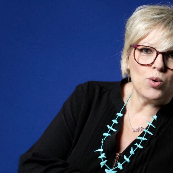 Laurence Boccolini pose lors d'une séance de portrait à Paris, France, janvier 2022. Photo par VIM/ABACAPRESS.COM