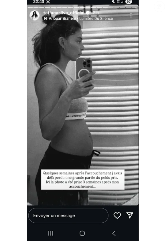 Tatiana Silva a "fondu involontairement" après la naissance de son fils June  : "Pour certaines, la perte de poids est rapide..." : Le diaporama -  Purepeople