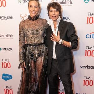 Mariage - Dominique Crenn (Top Chef) s’est mariée avec Maria Bello - Maria Bello et Dominique Crenn - Les célébrités à la soirée de gala Time 100 à New York, le 25 avril 2024.