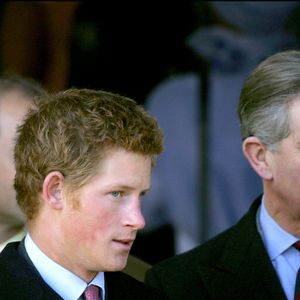 Le prince Harry et le prince Charles – La famille royale anglaise se rend à la messe de Noël à Sandringham. GOFF  / BESTIMAGE
