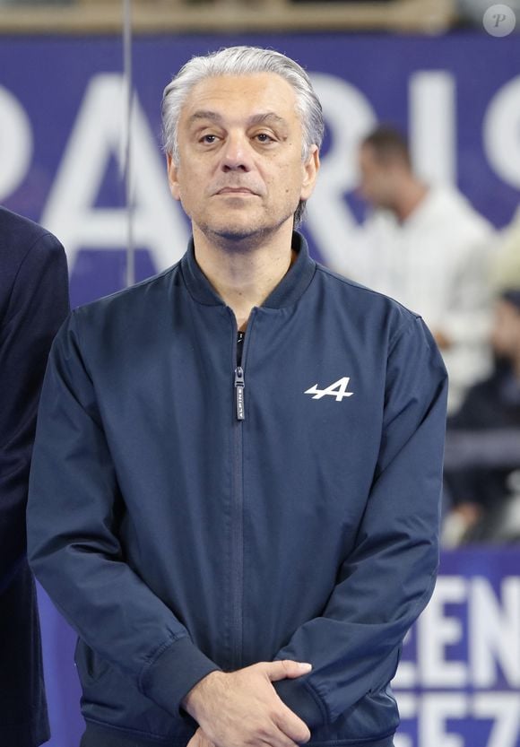 Luca de Meo (Directeur général de Renault) - Hommage à Fernando Belasteguin pour l'ensemble de sa carrière lors du Greenweez Paris Major Padel 2024 à Roland-Garros, Paris le 6 octobre 2024. © Marc Ausset-Lacroix/Bestimage