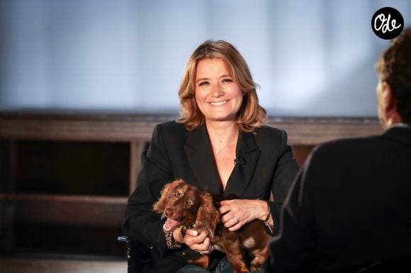 Exclusif - Pascale de La Tour du Pin pendant l’enregistrement d’Animaux Stars, présenté par B.Montiel et diffusé le 6 septembre 2025 sur Animaux TV, à Paris, France le 3 juillet 2025. © Jack Tribeca/Bestimage # No Web pour la Belgique et la Suisse