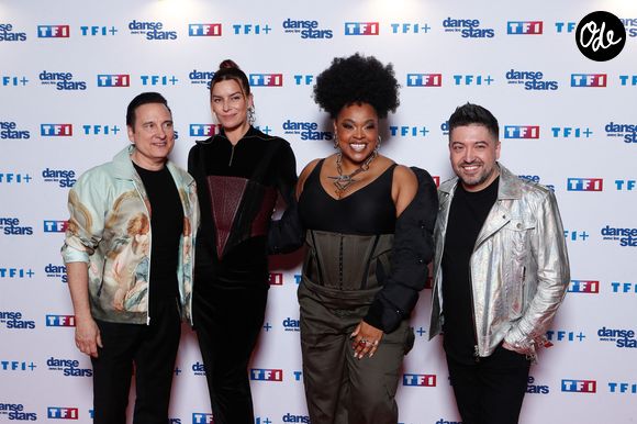 Jean-Marc Généreux, Fauve Hautot, Mel Charlot, Chris Marques - Photocall pour le lancement de la nouvelle saison de l'émission "Danse avec les stars 2024 (DALS)" à la Tour TF1 à Boulogne-Billancourt. Le 25 janvier 2024
© Christophe Clovis / Bestimage