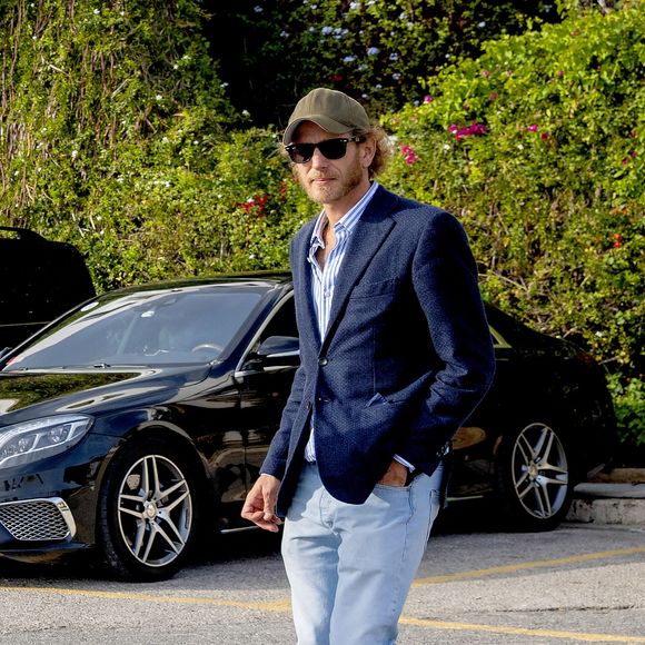 Andrea Casiraghi lors de la réception organisée par le roi Constantin II de Grèce au Yachtclub de Grèce à Athènes, Grèce, le 24 octobre 2021. Photo by Nieboer/DDP Images/ABACAPRESS.COM