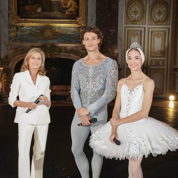 Exclusif - Claire Chazal, Hugo Marchand, Dorothée Gilbert - Backstage - Enregistrement de l'émission "Le Grand Echiquier" à l'Opéra Royal de Versailles, diffusée le 5 décembre sur France 3
© Jack Tribeca / Bestimage