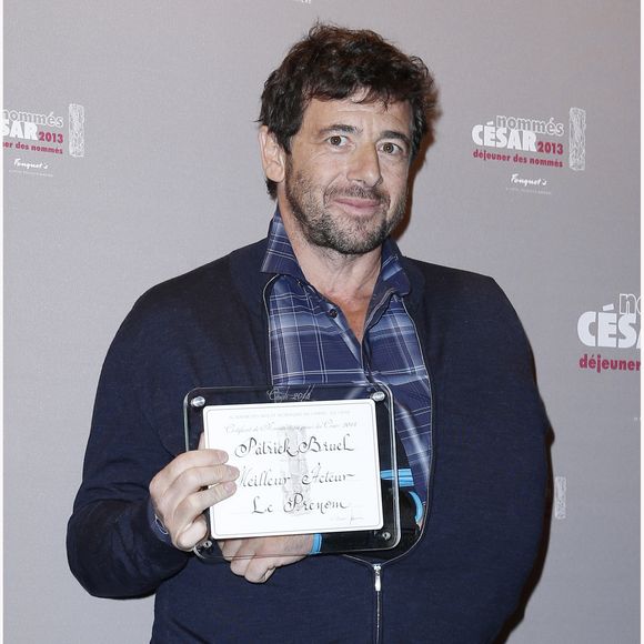 Patrick Bruel , meilleur acteur - Déjeuner des César au Fouquet's a Paris. Le 2 fevrier 2013. © OLIVIER BORDE / BESTIMAGE