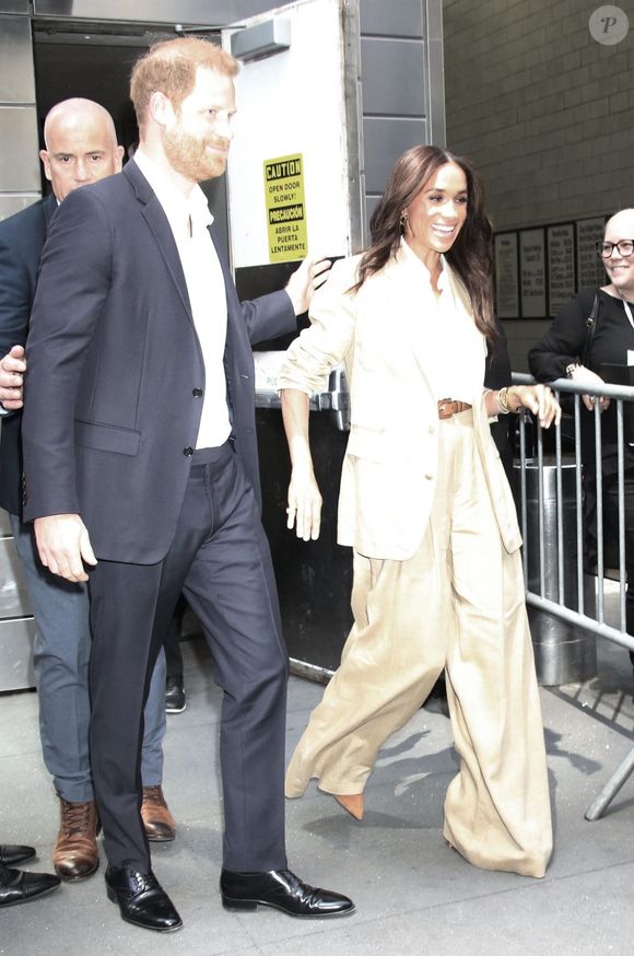 Prince Harry et Meghan au Lincoln Center à New York City le 23 avril 2025.

©Backgrid USA / Bestimage