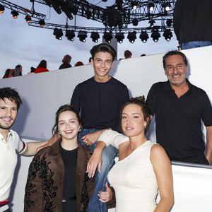 Exclusif - François Civil, Mallory Wanecque, Malik Frikah, Adèle Exarchopoulos, Gilles Lellouche  sur le plateau de l'émission "C à vous" lors du 77ème Festival International du Film de Cannes le 22 mai 2024. © Jack Tribeca / Bestimage