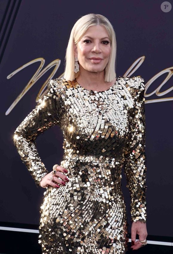 Tori Spelling à la premiere de "Michael" à Los Angeles le 20 avril 2026.

©Bestimage