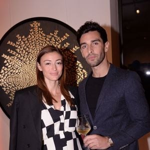 Rachel Legrain-Trapani (Miss France 2007) et son compagnon Valentin Léonard - Inauguration du restaurant italien gastronomique "Il Carpaccio" au Royal Monceau à Paris le 6 octobre 2021. © Rachid Bellak/Bestimage