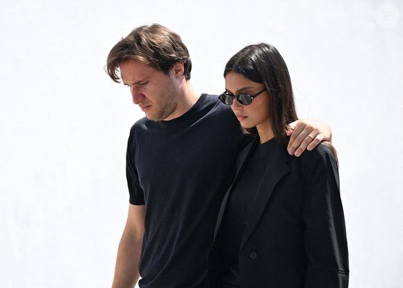 Federico Chiesa, joueur de Liverpool, après les funérailles de Diogo Jota et d'André Silva, célébrées à l'église Matriz de Gondomar, près de Porto. L'attaquant de Liverpool et du Portugal est décédé avec son jeune frère André Silva dans l'accident survenu à Zamora jeudi matin. Date de la photo : samedi 5 juillet 2025 © PA Photos/ABACA