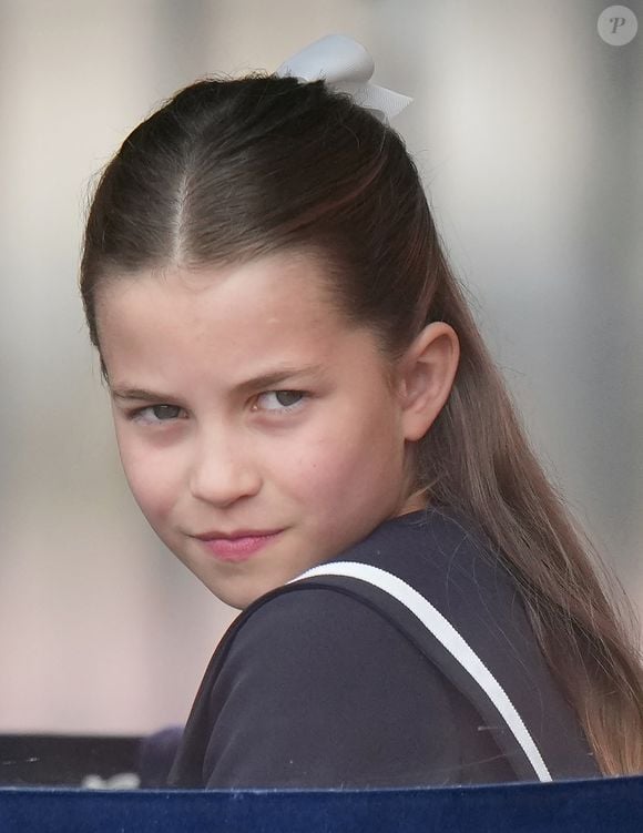 La princesse Charlotte - Les membres de la famille royale britannique au balcon du Palais de Buckingham lors de la parade militaire "Trooping the Colour" à Londres le 15 juin 2024

© Julien Burton / Bestimage