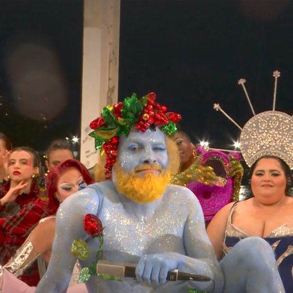 Philippe Katerine - Cérémonie d'ouverture des Jeux Olympiques (JO) de Paris 2024 le 26 juillet 2024. © Capture France TV via Bestimage