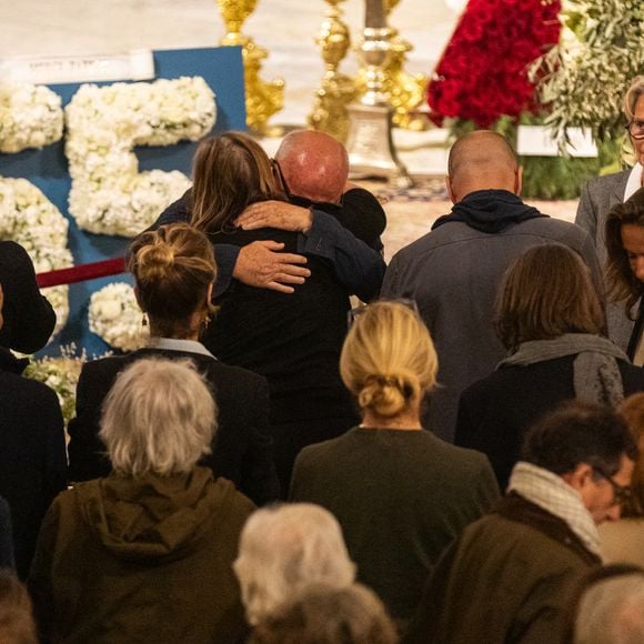Exclusif - Obsèques de Patrice de Colmont, propriétaire du Club 55, en l'Eglise de Saint-Tropez, le 20 octobre 2025. 
© Florian Escoffier / Nice Matin / Bestimage