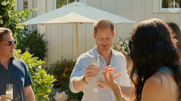 La série lifestyle de Meghan Markle sur Netflix a commencé à être diffusée — et se termine par un petit brunch entre amis en compagnie de son mari, le prince Harry, et de sa mère, Doria Ragland. Le 4 mars 2025 © JLPPA / Bestimage