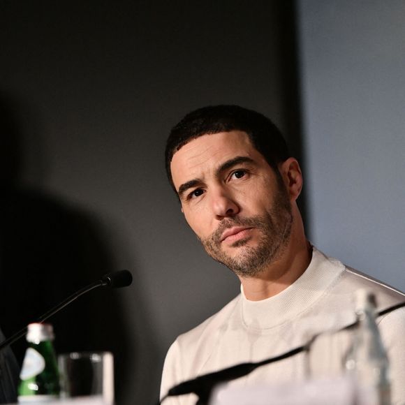 Tahar Rahim à la conférence de presse du film "Alpha" (Compétition) lors du 78ème Festival International du Film de Cannes, le 20 mai 2025. 
© Valentina Claret / Pool Cannes / Bestimage