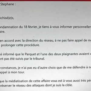 Message de Stéphane Plaza transmis à ses collaborateurs ce jeudi 6 mars 2025.