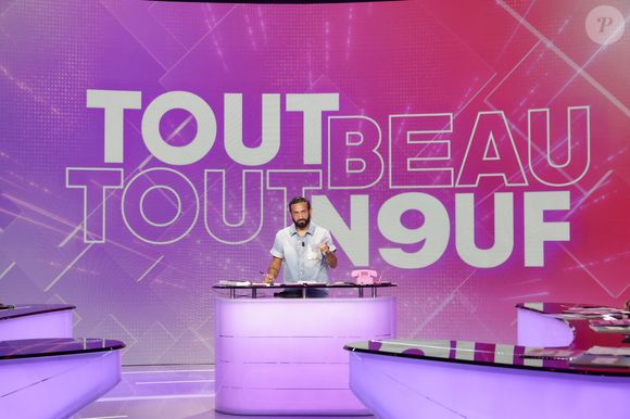 Cyril Hanouna - Présentation de la nouvelle émission "Tout beau, tout n9uf" présentée par C. Hanouna sur W9 à Paris le 1er septembre 2025. © Jack Tribeca / Bestimage