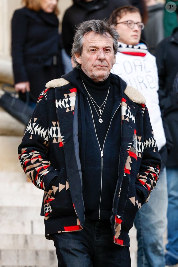 Jean-Luc Reichmann - Sorties de la cérémonie religieuse en hommage à Rolland Courbis dans l'église de la Madeleine à Paris, France, le 14 janvier 2026. © Jacovides-Moreau/Bestimage