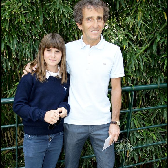 Archives - Alain Prost et Victoria Prost à Roland-Garros en juin 2009. RINDOFF-JACOVIDES / BESTIMAGE