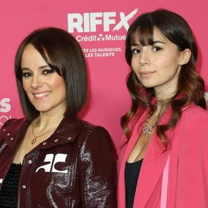 Alizée (Alizée Jacotey) avec sa fille Annily Chatelain - Première du film "Mean Girls" au Grand Rex à Paris le 8 janvier 2024. © Coadic Guirec/Bestimage
