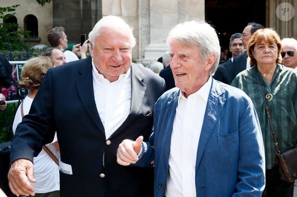Bernard Kouchner - Sorties des obsèques de Philippe Labro dans l'église de Saint-Germain-des-Prés à Paris le 13 juin 2025. © Dominique Jacovides - Christophe Clovis / Bestimage